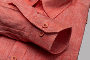 Elegant Red Cotton Shirt